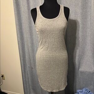 A New Day Gray Sleeveless Bodycon Mini Dress